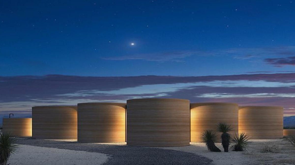 3d printed hotel in Texas