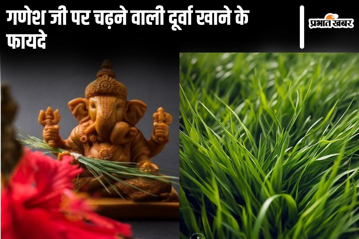 Ganesha with Durva Grass