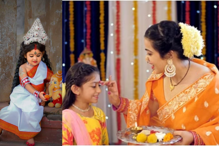 Navami Puja: नवमी पूजा के लिए अपनी प्यारी बेटी को तैयार करने के टिप्स