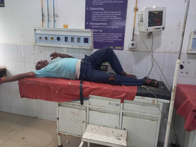 सड़क हादसे में दो घायल