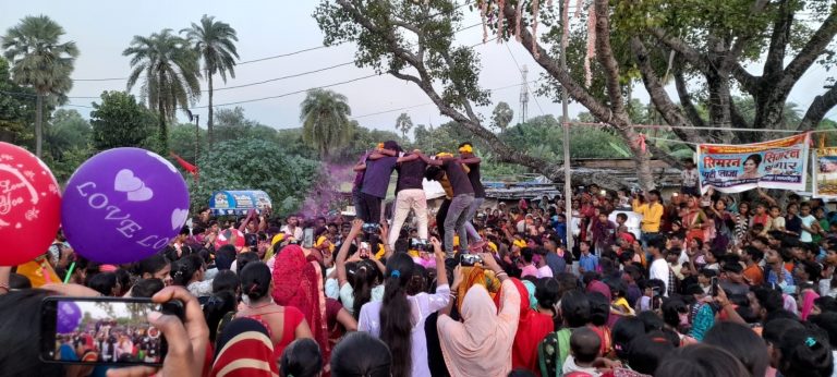 Ganesh Mahotsav concluded: मटका फोड़ व मूर्ति विसर्जन के साथ गणेश महोत्सव संपन्न