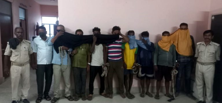 Lakhisarai News : देसी-विदेशी शराब व बीयर बरामद, नौ शराबी गिरफ्तार