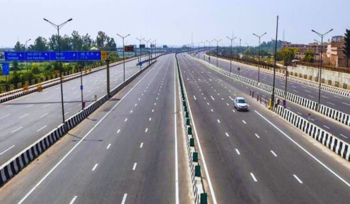 four lane road