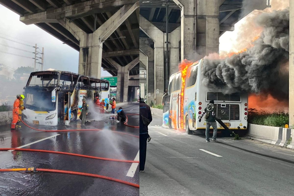 Bangkok school bus fire