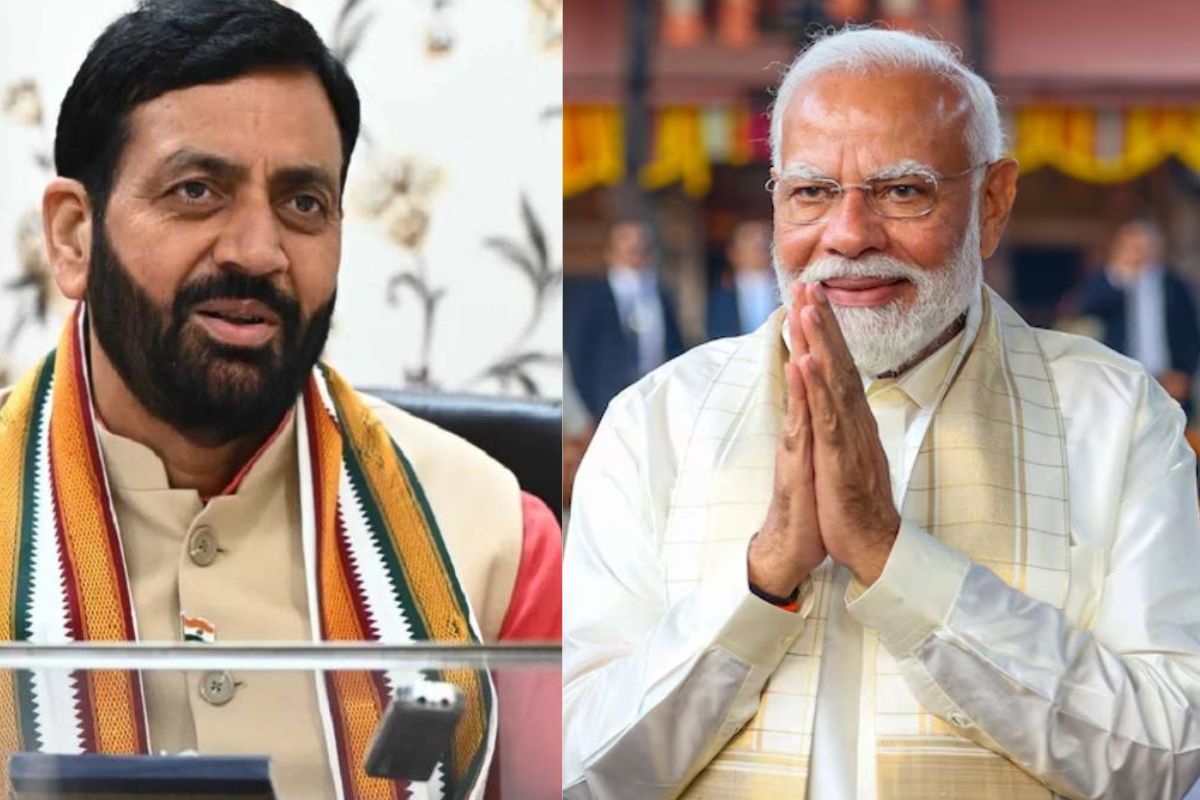 Naib Singh Saini And PM Modi
