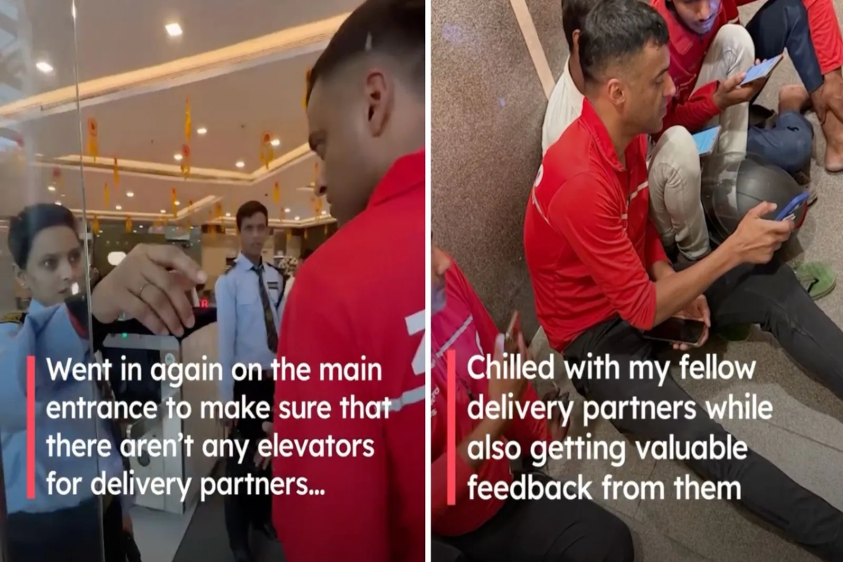 Deepinder Goyal Zomato Order Delivery