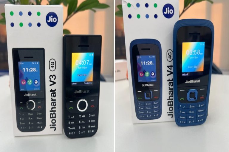 New JioBharat Phones: जियो के दो नये 4जी फीचर फोन जियोभारत V3 और V4 लॉन्च