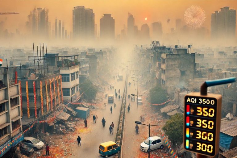 दिवाली के बाद दिल्ली में प्रदूषण का स्तर खतरनाक, हवा फिर हुई जहरीली