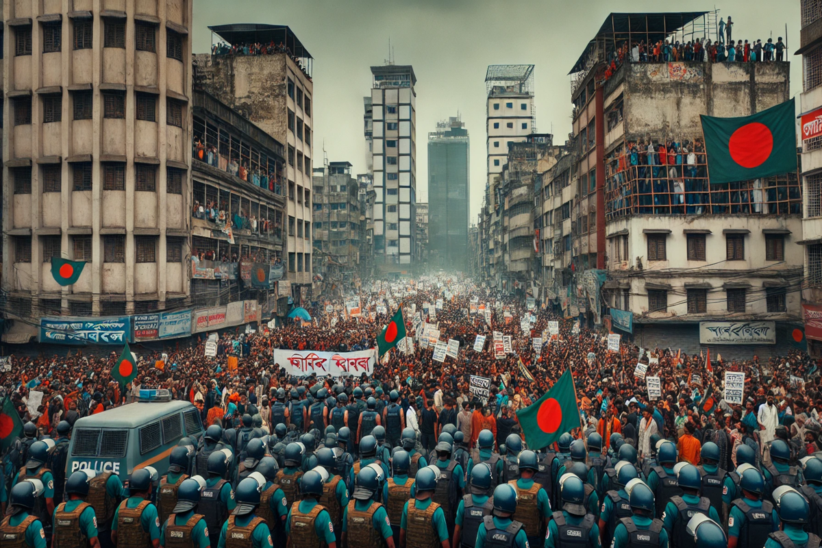 Sheikh Hasina party and supporters big protest Dhaka in today