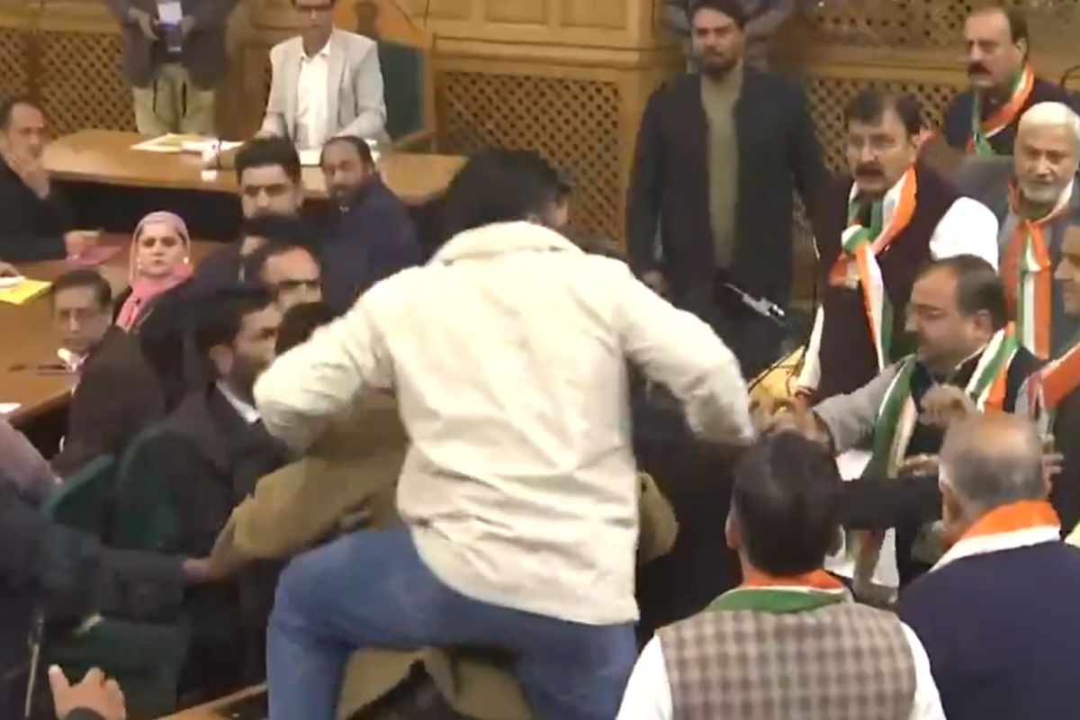 Ruckus in Jammu Kashmir Assembly