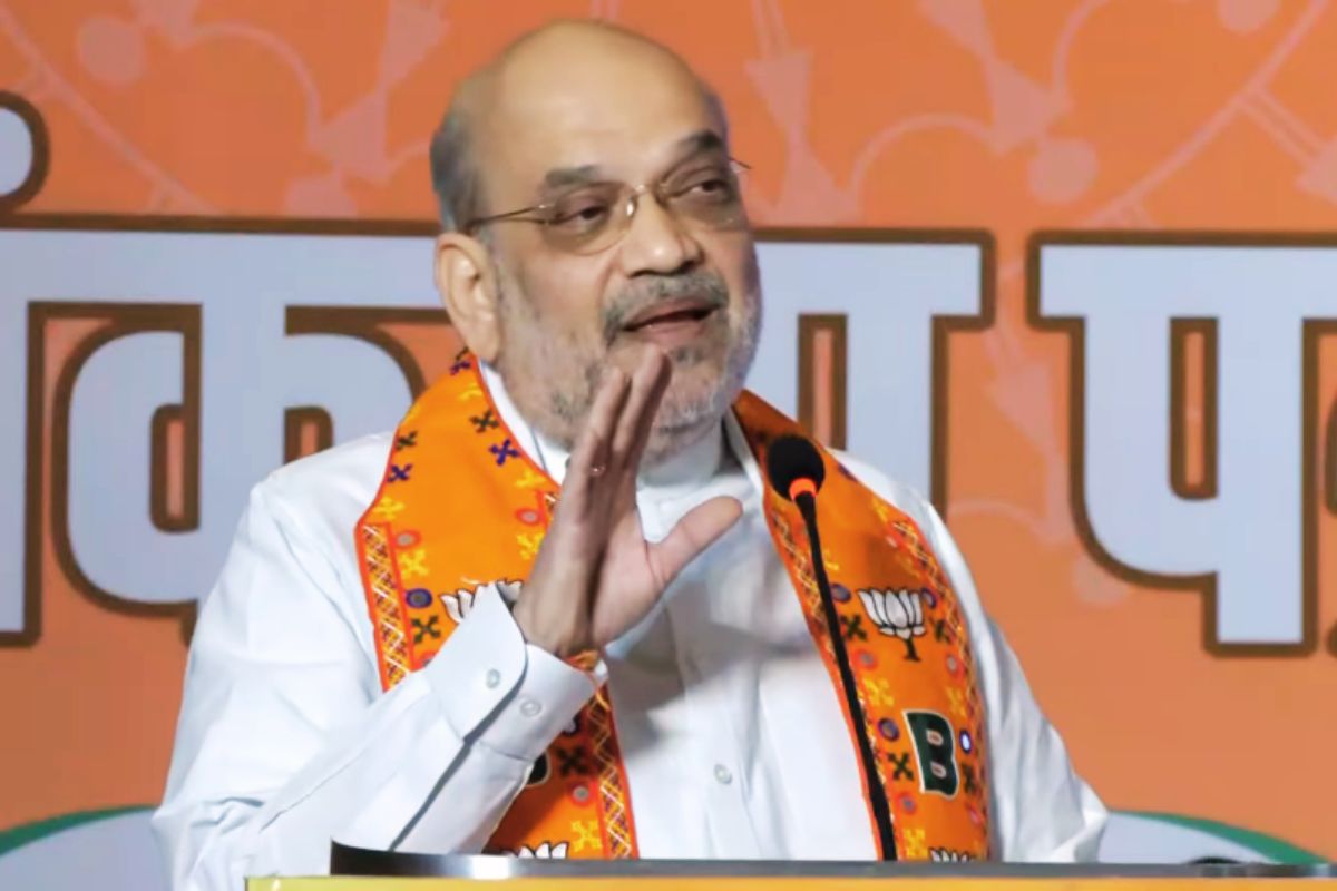 amit shah in ranchi jharkhand bjp sankalp patra