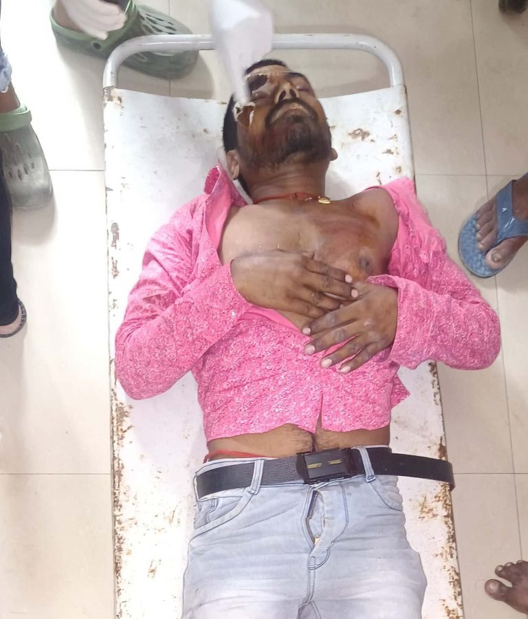 अज्ञात ट्रक की ठोकर से दो महिला सहित तीन घायल