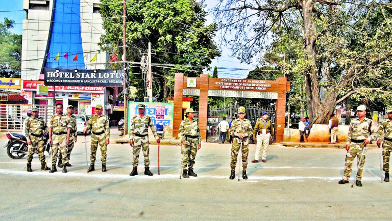 Ranchi News : पीएम के रोड शो को लेकर सख्त रही सुरक्षा