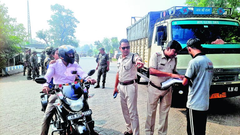 हादसे के बाद पुलिस की नाका चेकिंग, भाजपा ने कहा नाटक