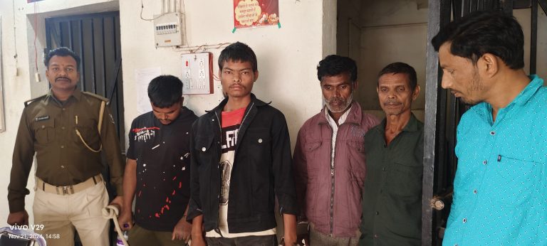 पुलिस ने पांच शराबियों को गिरफ्तार कर भेजा जेल