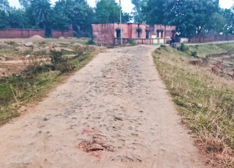 चापुड़िया पंचायत की मुख्य सड़क जर्जर, आवाजाही में परेशानी