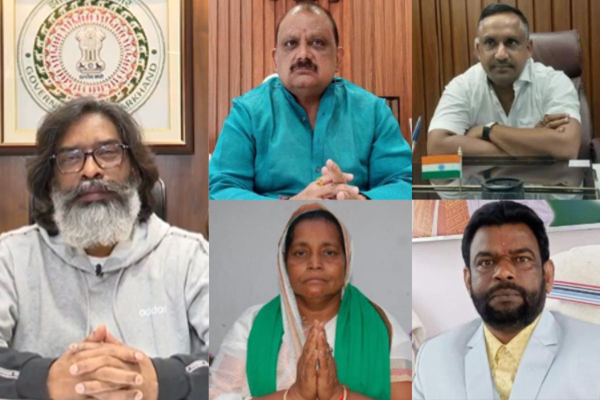 सीएम हेमंत सोरेन और हारे हुए मंत्री