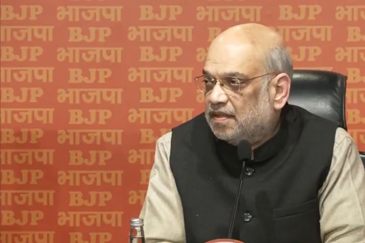 Amit Shah Press Conference bjp office