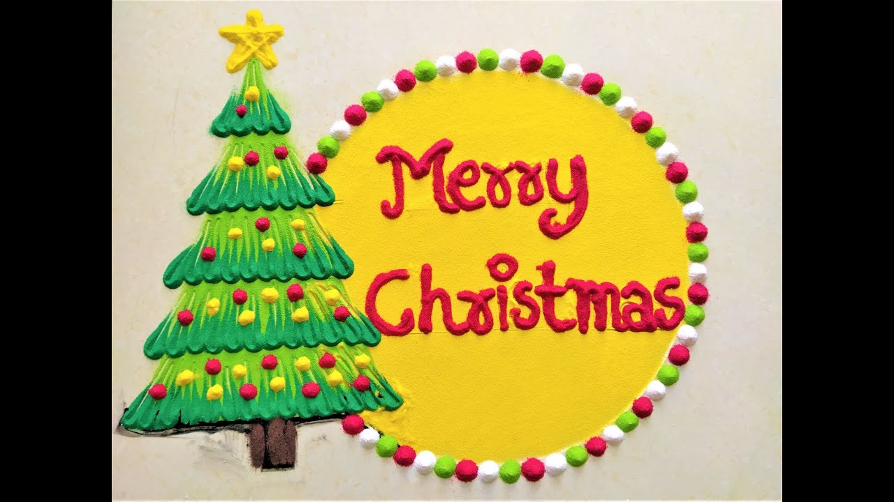 Christmas Rangoli Design