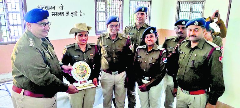आरपीएसएफ कर्मी पूनम कंवर को किया गया सम्मानित