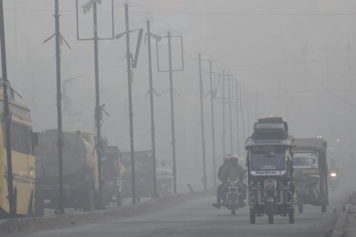 Jharkhand Weather: कोहरे में सड़कों पर चलतीं गाड़ियां