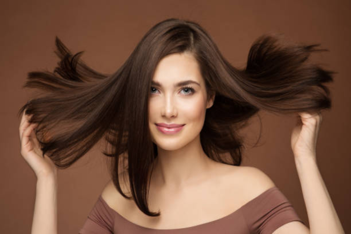 shiny hair