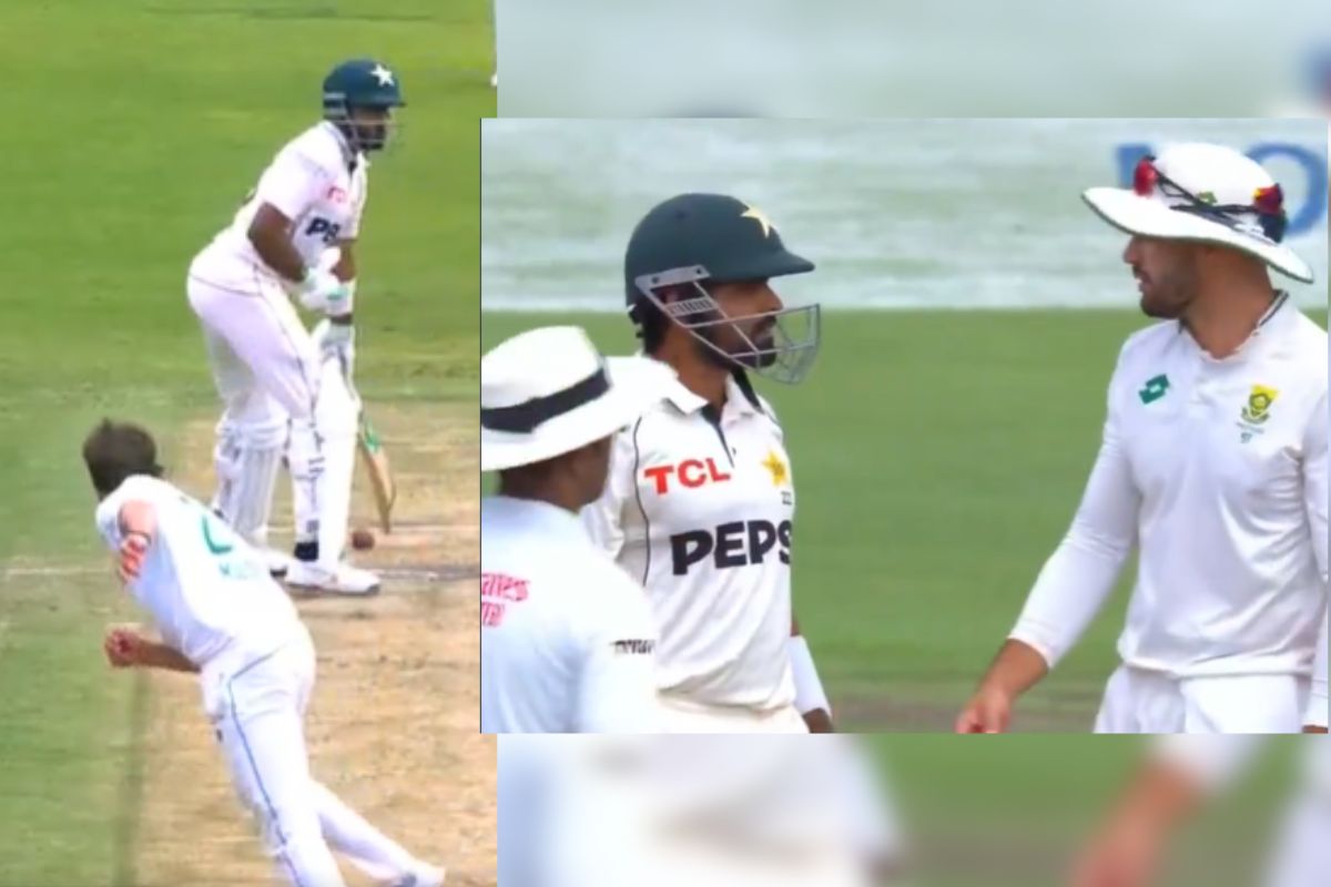 babar azam got furious over wiaan mulder throw