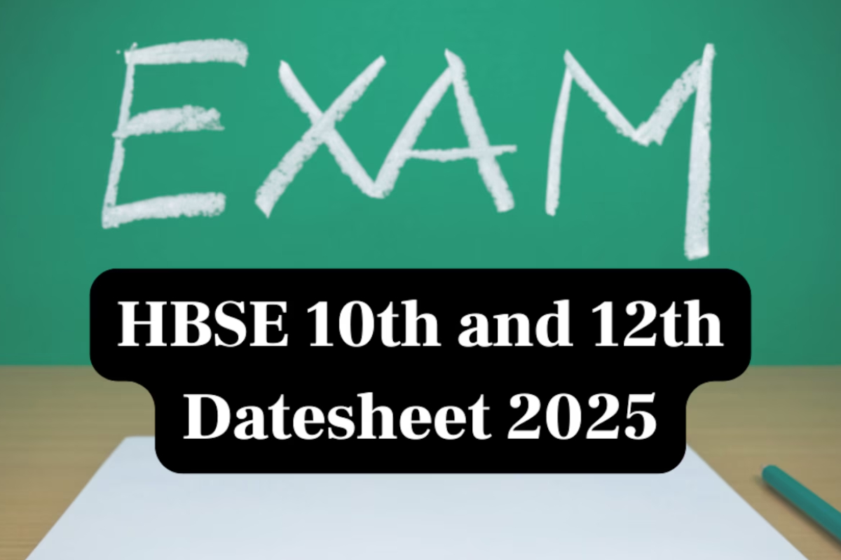 HBSE Date Sheet 2025