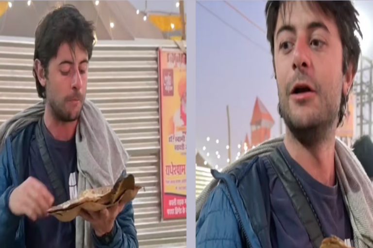 Viral Video: महाकुंभ में ‘हैरी पॉटर’ को भंडारे का मजा लेता देख चौंक गए लोग