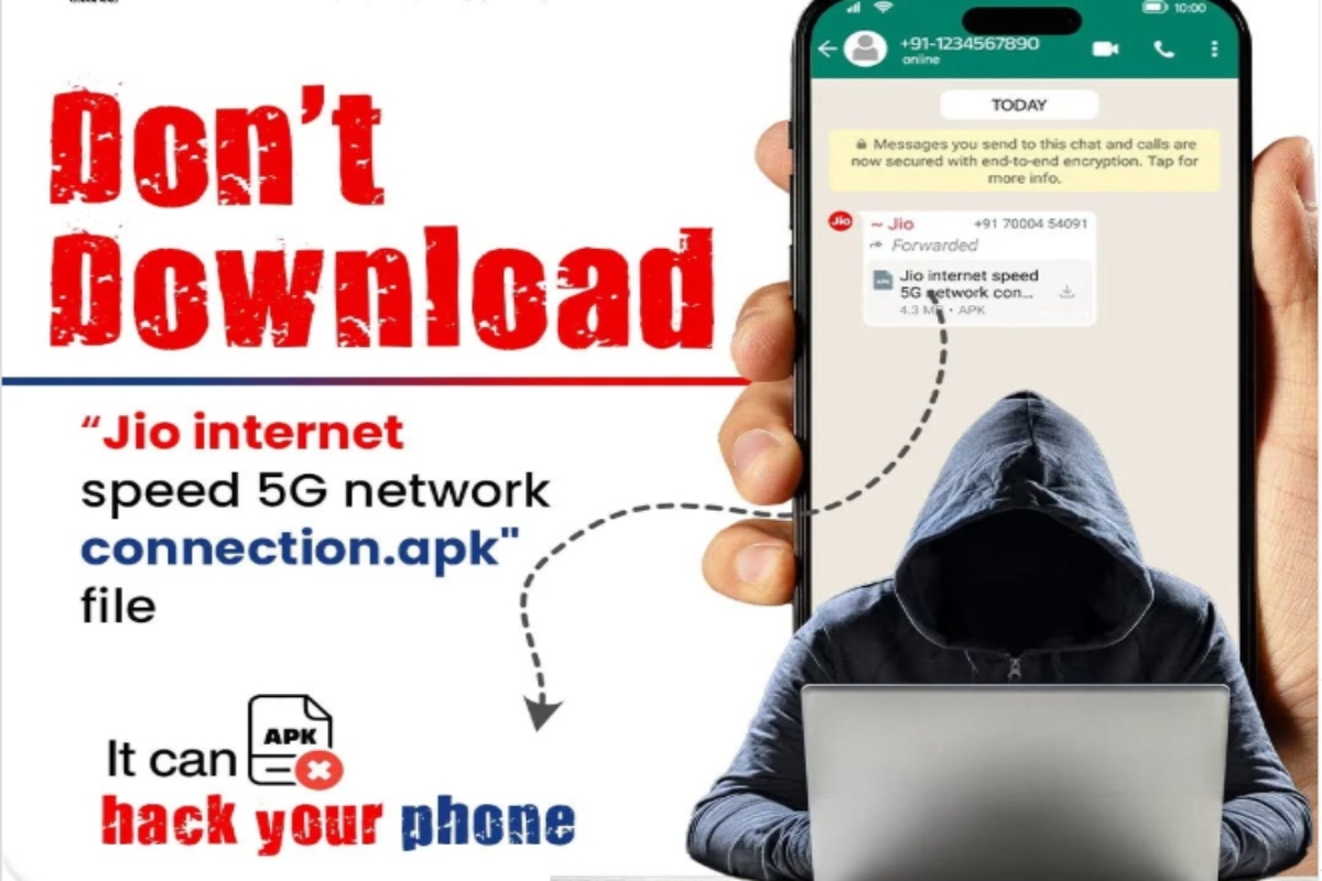 Jio internet speed 5G network connection.apk Alert
