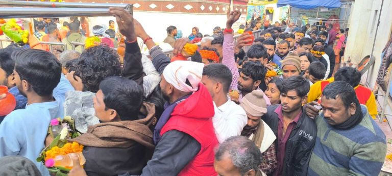 नववर्ष पर 1.15 लाख श्रद्धालु पहुंचे फौजदारीनाथ के दरबार