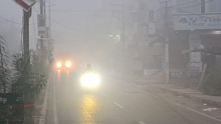 घने कोहरे में लिपटा जिला, विजिबिलिटी 40 मीटर से भी कम रही