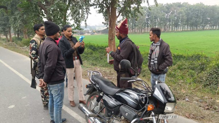 वाहन जांच में वसूले 58 हजार रुपये जुर्माना
