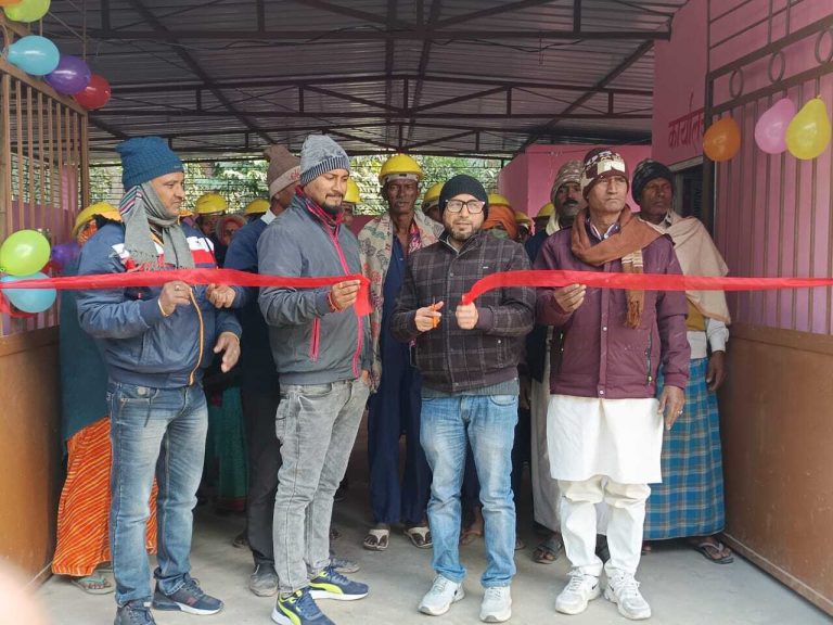 हरदिया पंचायत में डब्ल्यूपीयू का बीडीओ ने किया उद्घाटन