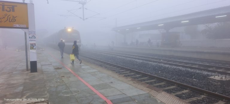 घने कोहरे व  सर्द हवाओं से आम जनजीवन प्रभावित