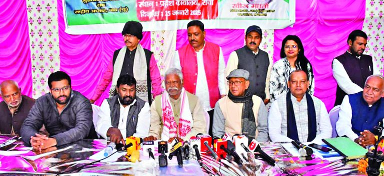 Political news : नगर निकाय चुनाव को लेकर कोषांग का होगा गठन : खीरू महतो