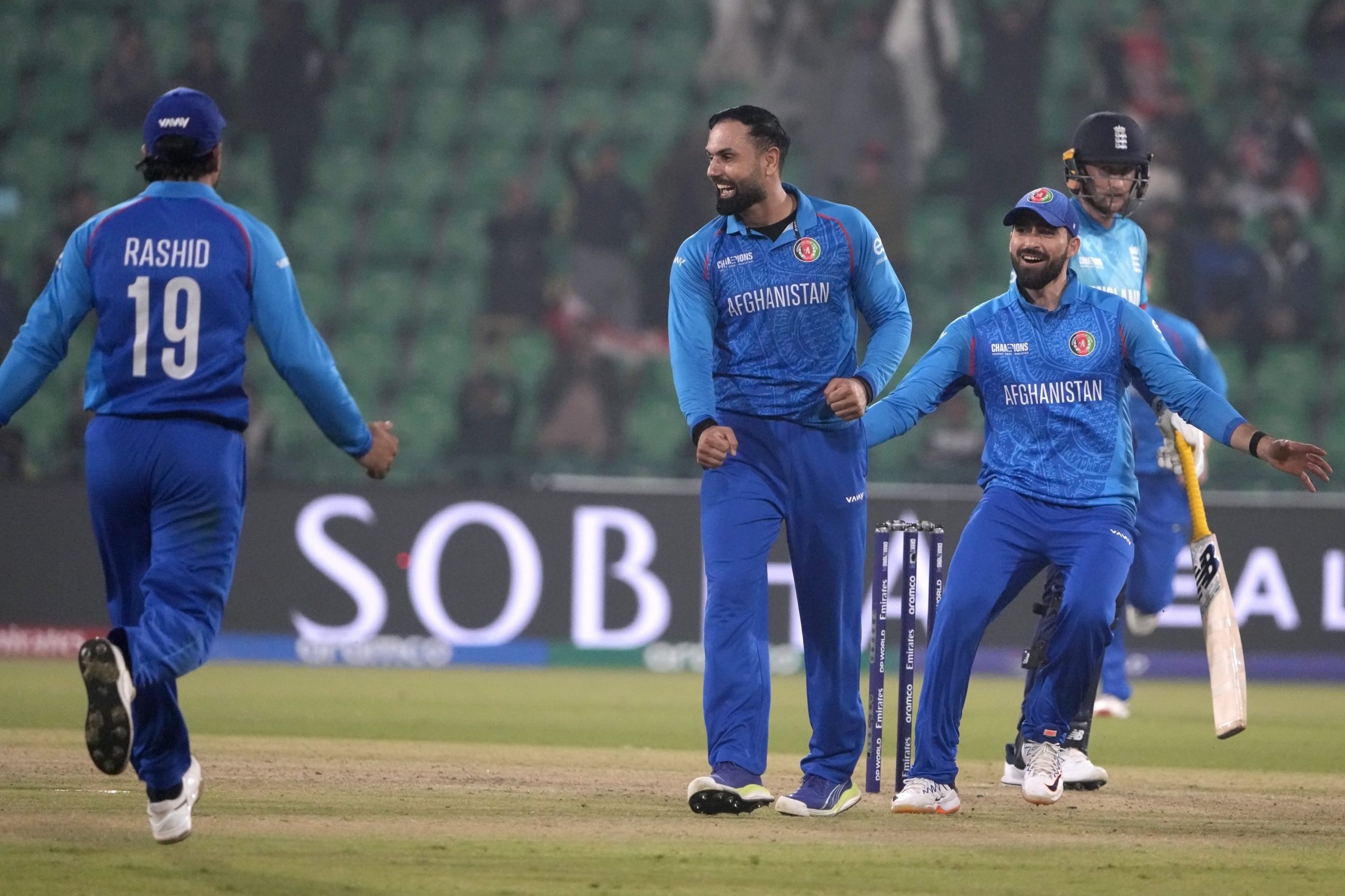 ICC Champions Trophy cricket match between Afghanistan and England