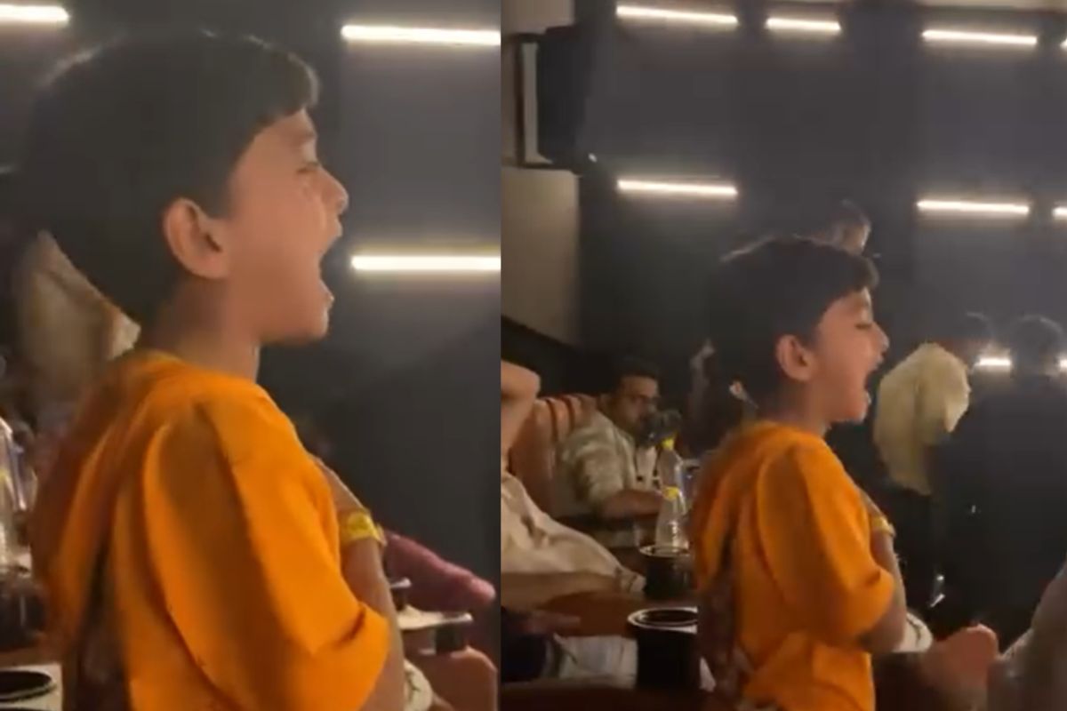 Viral Video of Kid Watching 'Chhaava' in Theater