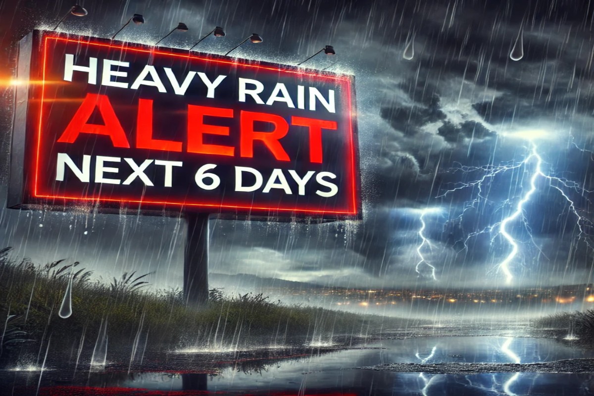 Heavy Rain Alert next 6 days