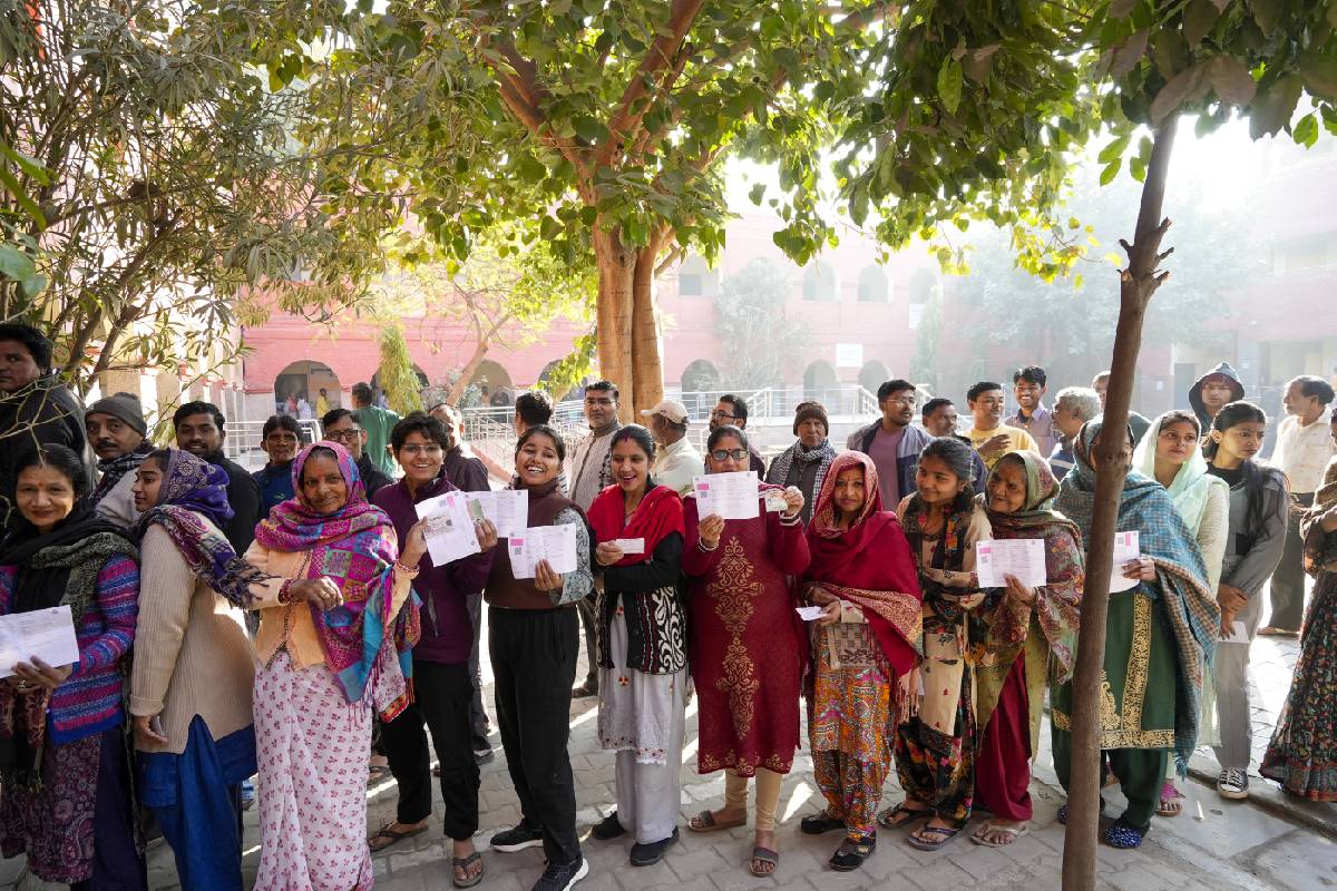 Delhi Chunav Voting