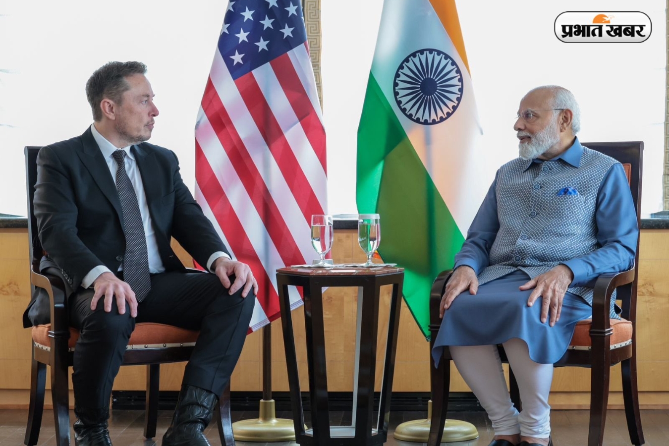Elon Musak And Narendra Modi