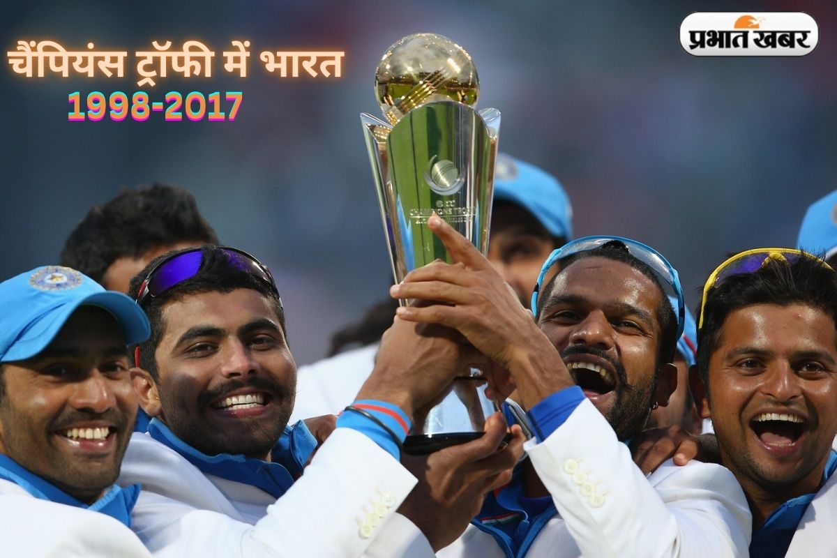 India in champions trophy from 1998 to till date
