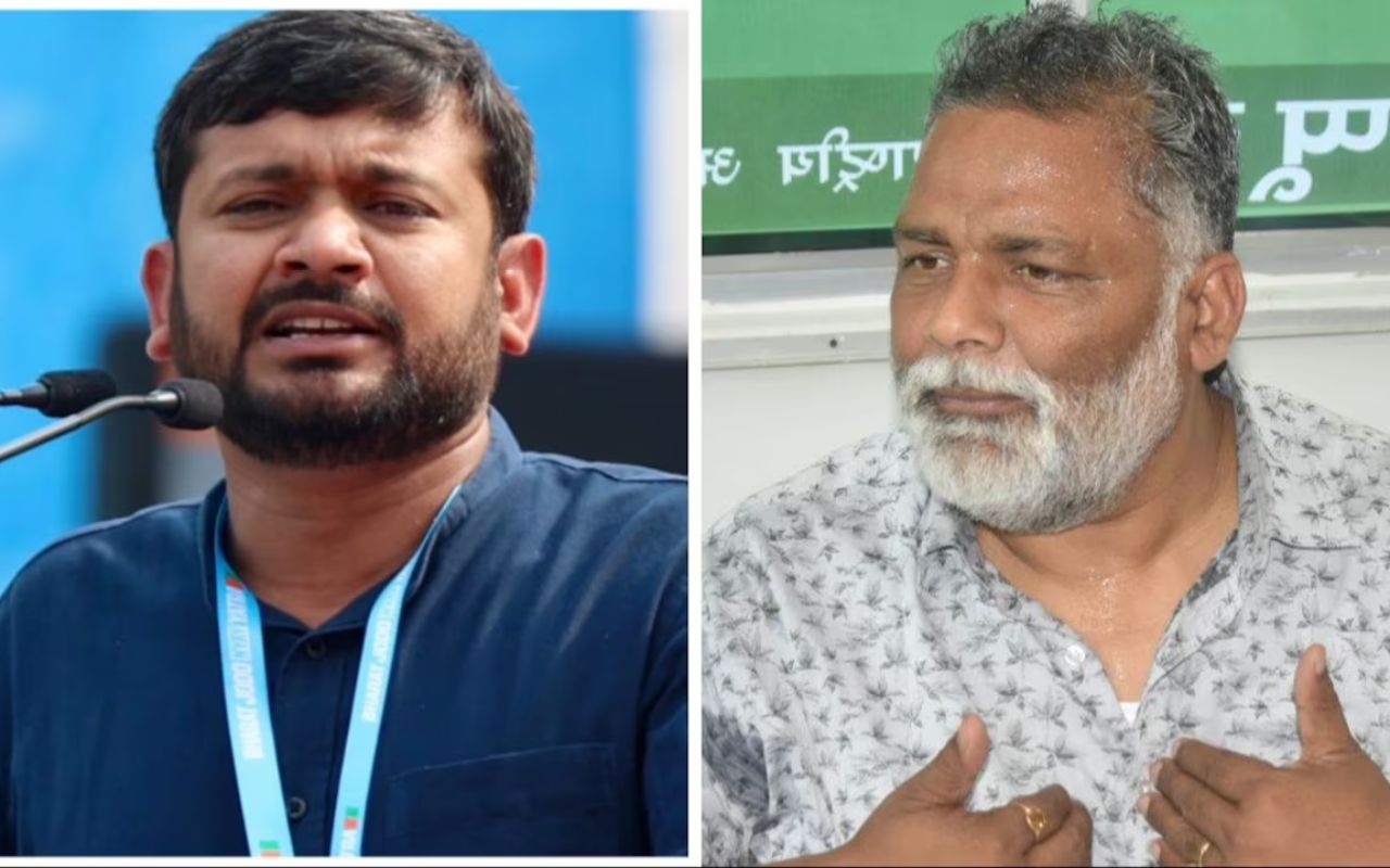 Kanhaiya Kumar and Pappu Yadav
