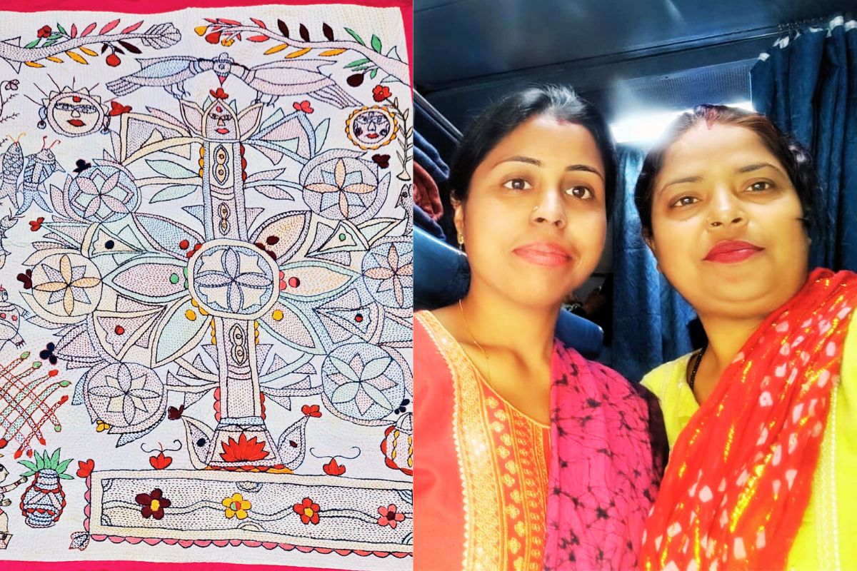 Madhubani Painting Exhibition of Archana Jha and Ruhi Das of Katras in Rashtrapati Bhavan