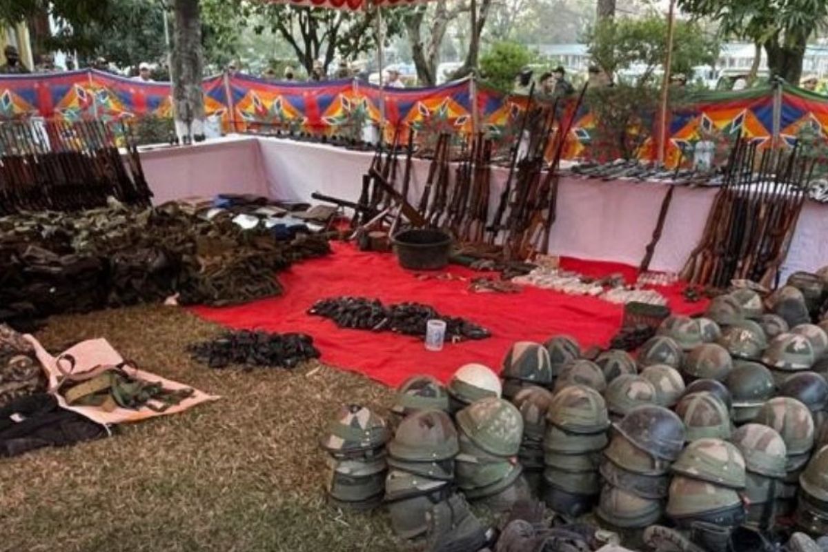 Meitei organisation surrendered arms