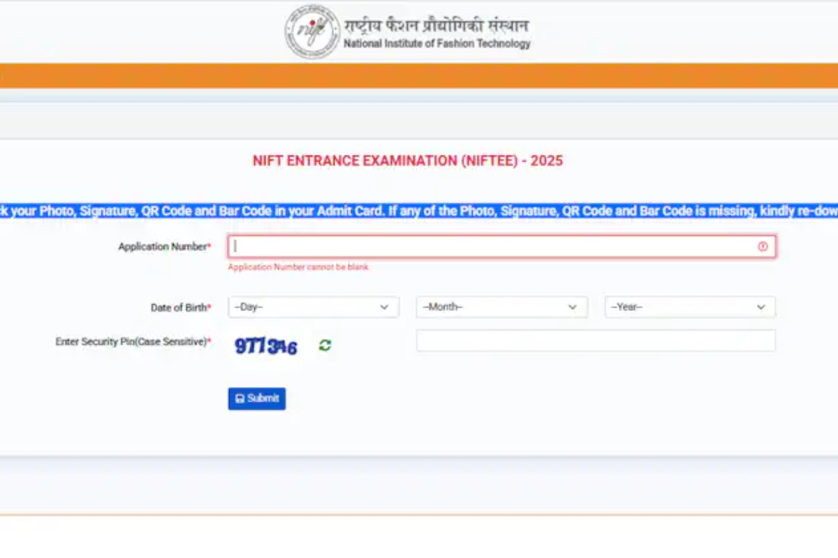 NIFT Admit Card 2025 Out