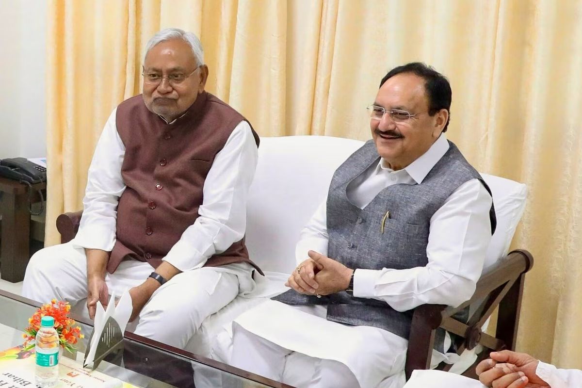 सीएम नीतीश और बीजेपी अध्यक्ष जेपी नड्डा