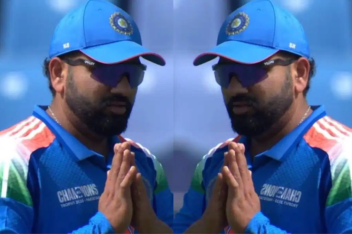 Rohit Sharma apologized with folded hand