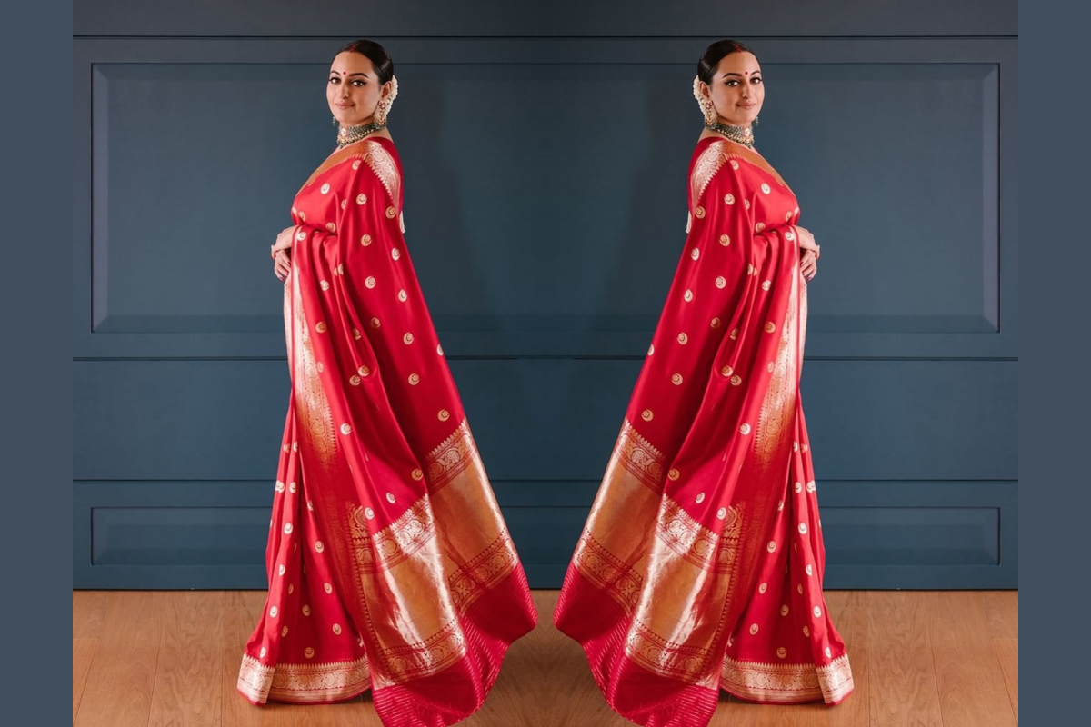 Sonakshi Sinha Red Saree Look: महाशिवरात्रि पर सोनाक्षी का 'संस्कारी बहू' वाला लुक करें री-क्रीऐट, लाल साड़ी और गजरे में लगेंगी बेहद खूबसूरत