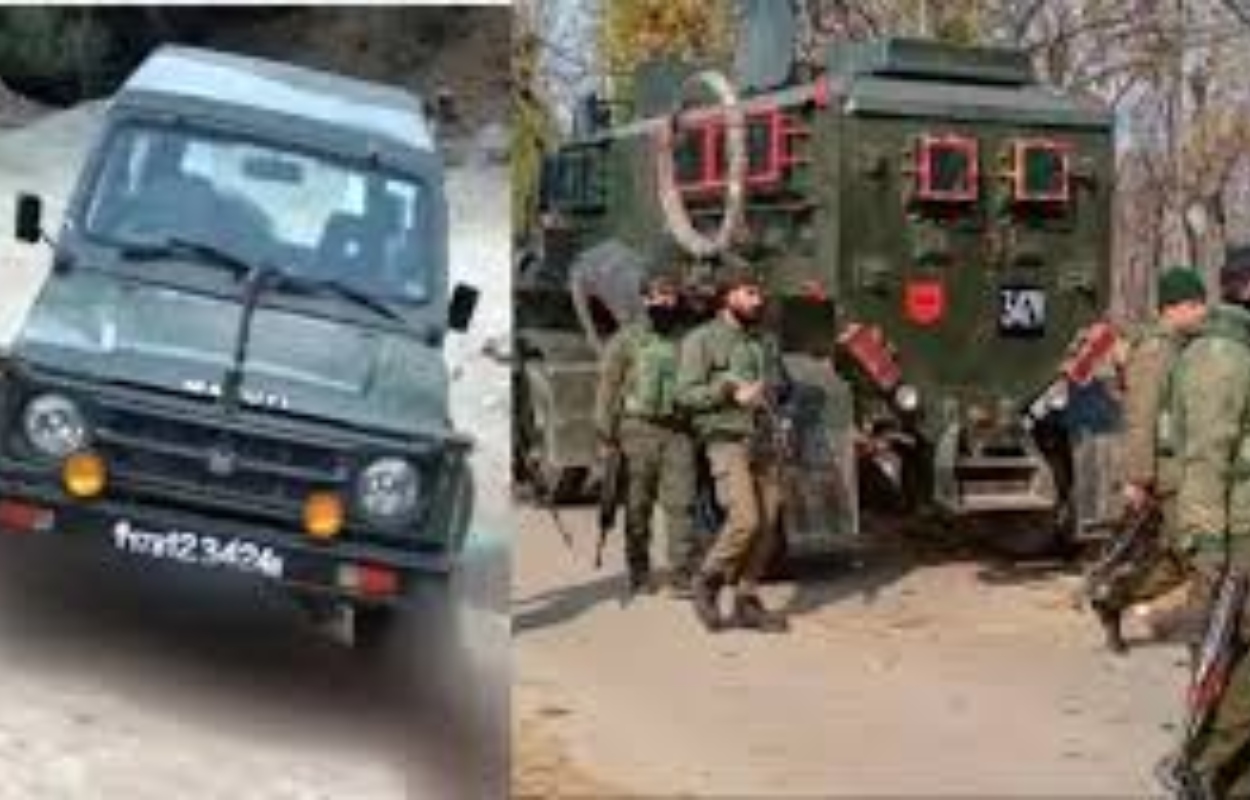 Terrorists Fired At Indian Army vehicle